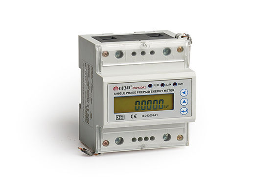 CEI 62053 DIN-de Meter Enige Fase Ami Electric Meter 10 80 A 50 60 Herz van Spoorkwu