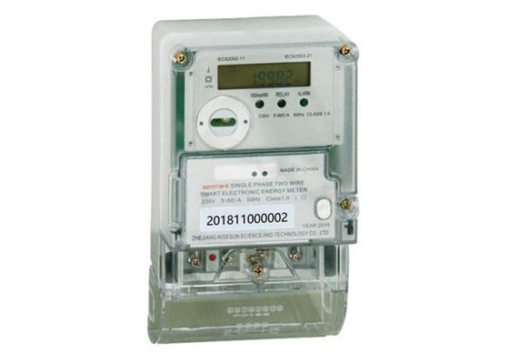 IEC62052 gevorderde AMI Smart Meter Single Phase 240V 20 80 A 10 100 A