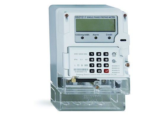 5 60 een Enige Fasests Vooruitbetaalde Meters met Actieve Klasse 1 IEC62055 41 van UIU